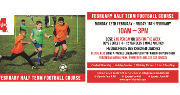 Sports 4 All – February 2018 Half Term Football